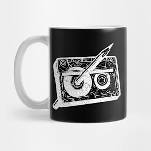 Rewind Cassette With Pencil Mug